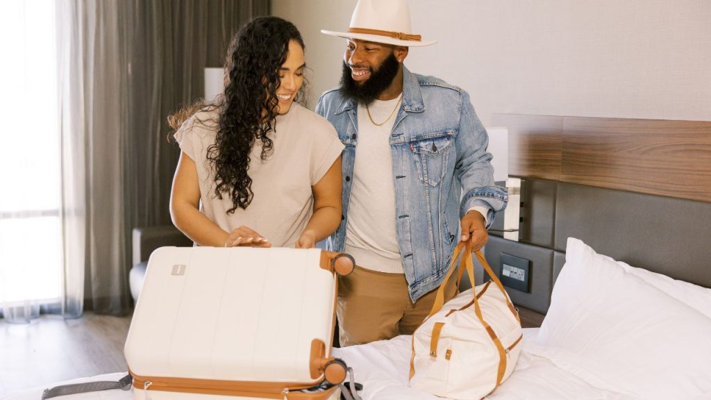 couple enjoying a day use hotel