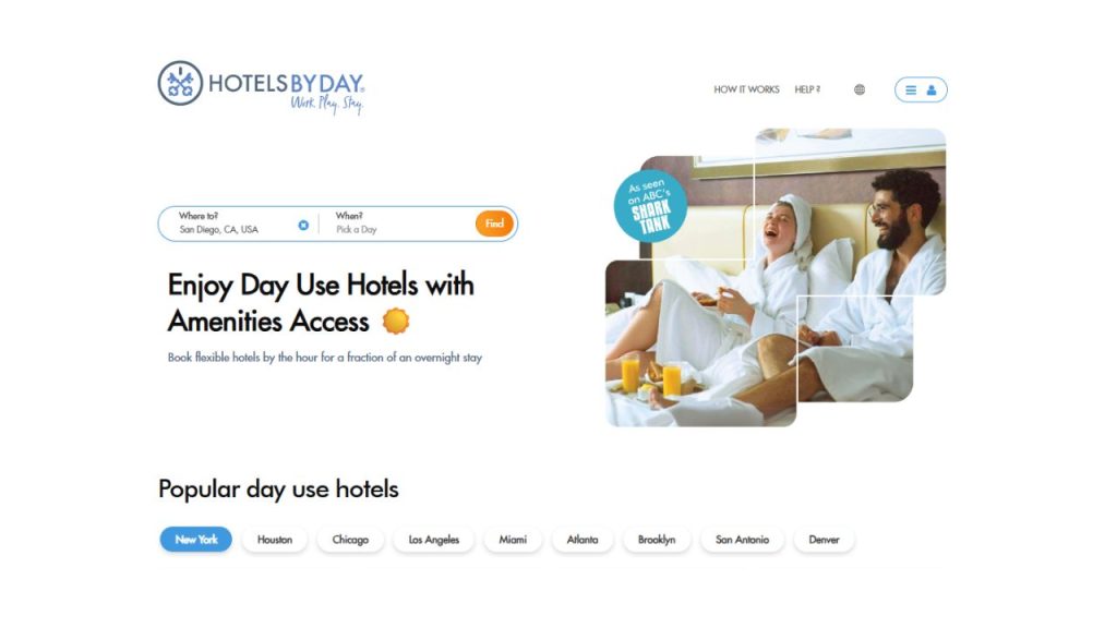 hotelsbyday homepage search