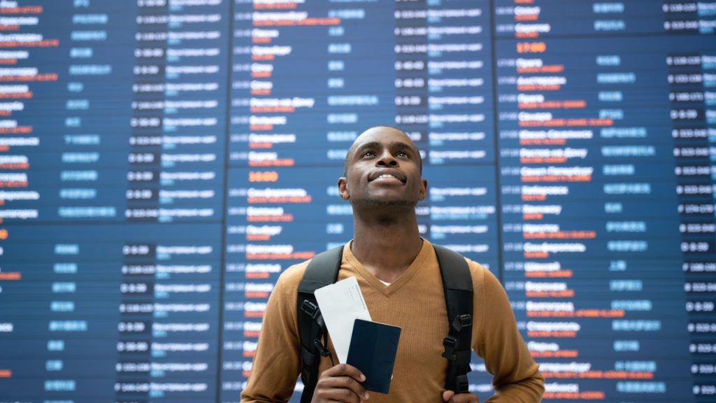 male business traveler