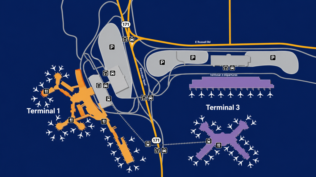 harry reid las vegas airport terminal map