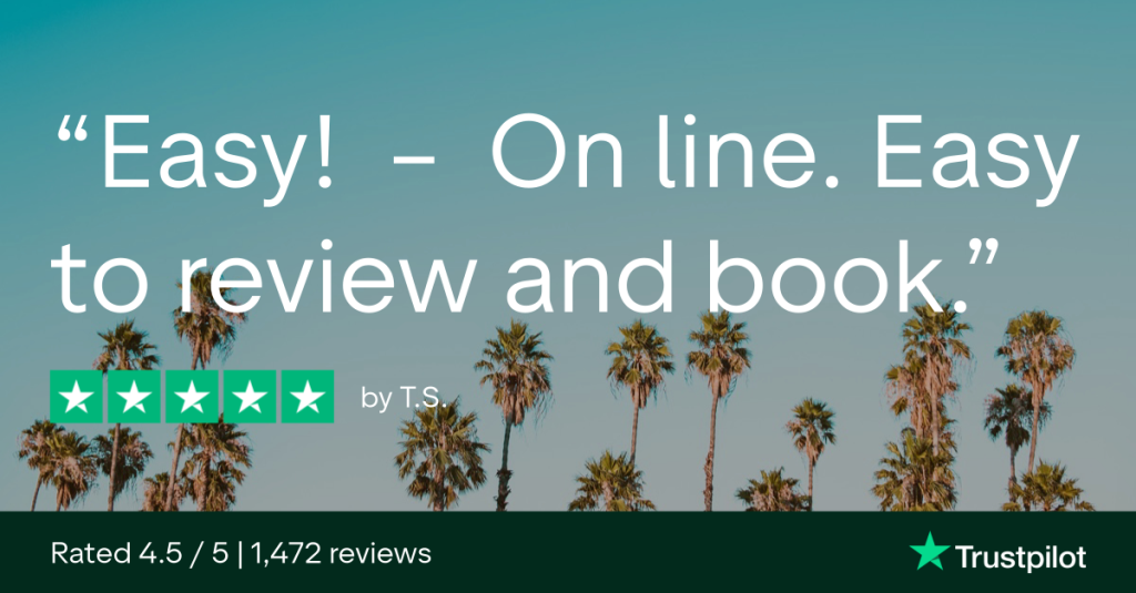 trustpilot review: easy to book online