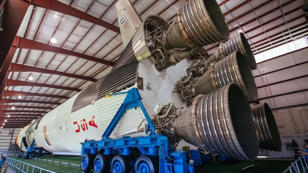 spaceship inside houston space center