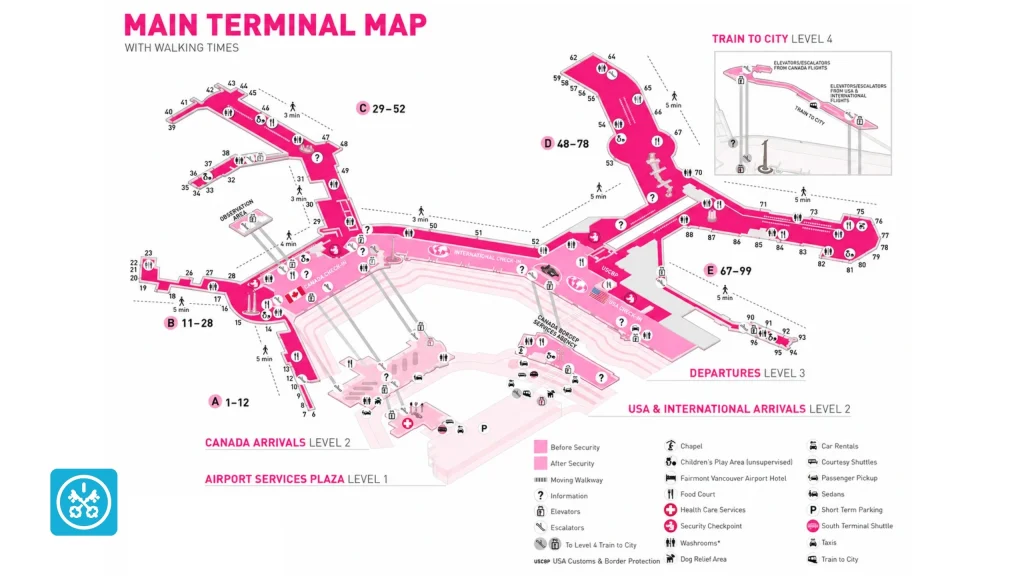 vancouver-airport-main-terminal-map-walking-times