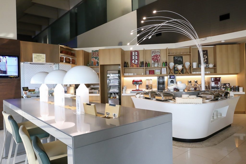 Business lounge in Singapore's Changi Airport.