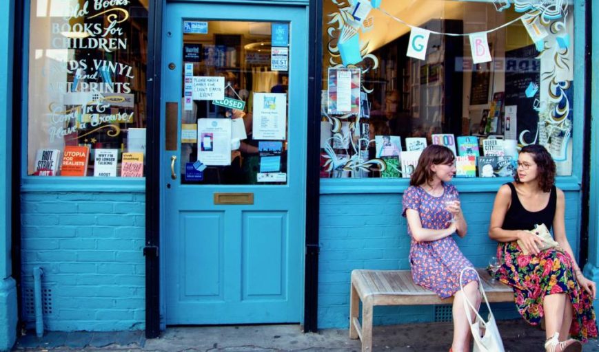 Pages of Hackney, an independent bookstore in London's Clapton neighbourhood.