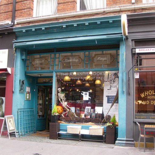 View outside of Atlantis Bookshop, an independent operator in London's Bloomsbury district. 